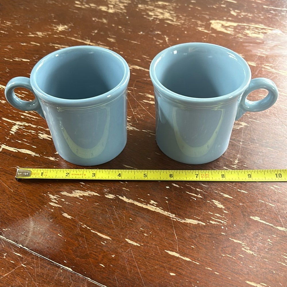 Set of Two Vintage Periwinkle Fiestaware 10 oz Mugs